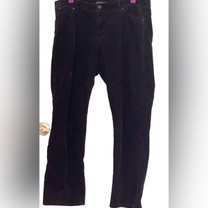 Talbots size 18WP black corduroy pants.